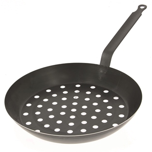 Poêle perforée diam 28cm #OUTDOOR DE BUYER