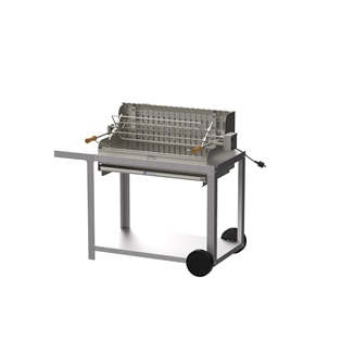 BARBECUE IRISSARRY 78*32 INOX V2 + CHARIOT