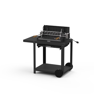 BARBECUE MENDY 54*32 NOIR V2 + CHARIOT