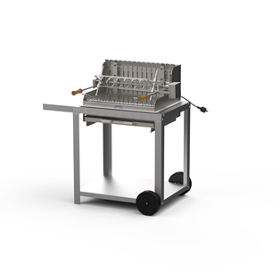 BARBECUE MENDY 54*32 INOX V2 + CHARIOT