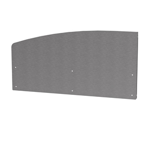 CREDENCE COURBE GAUCHE CUISINE INOX