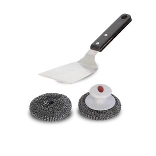 Griddle Cleaning Set (1 Spatula AGR85 + Stainless Steel Scrubbers AGR26)