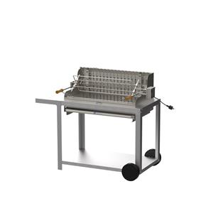 Irissarry Charcoal Grill 78x32 Stainless Steel on Cart