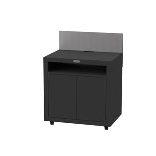Rolling Kitchen Cabinet Cart Table Black