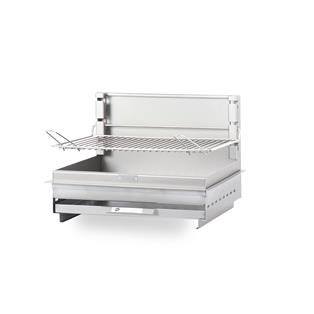 Montory Charcoal Grill 61 x 40 Stainless Steel