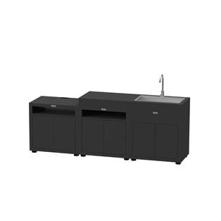 3-ElementSignature Outdoor Kitchen - Black
