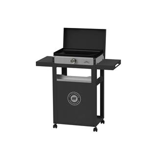 La Plancha Francaise Electric 150 Duo Edition - French Griddle (Lid, Cart, Spice Rack and Curtain Included)