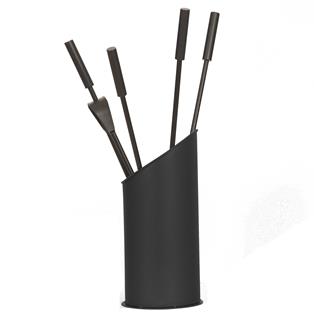 Lauki Basic Fireplace Tool Set, Black
