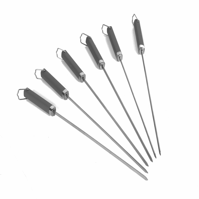 SET 6 BROCHETTES GRISES
