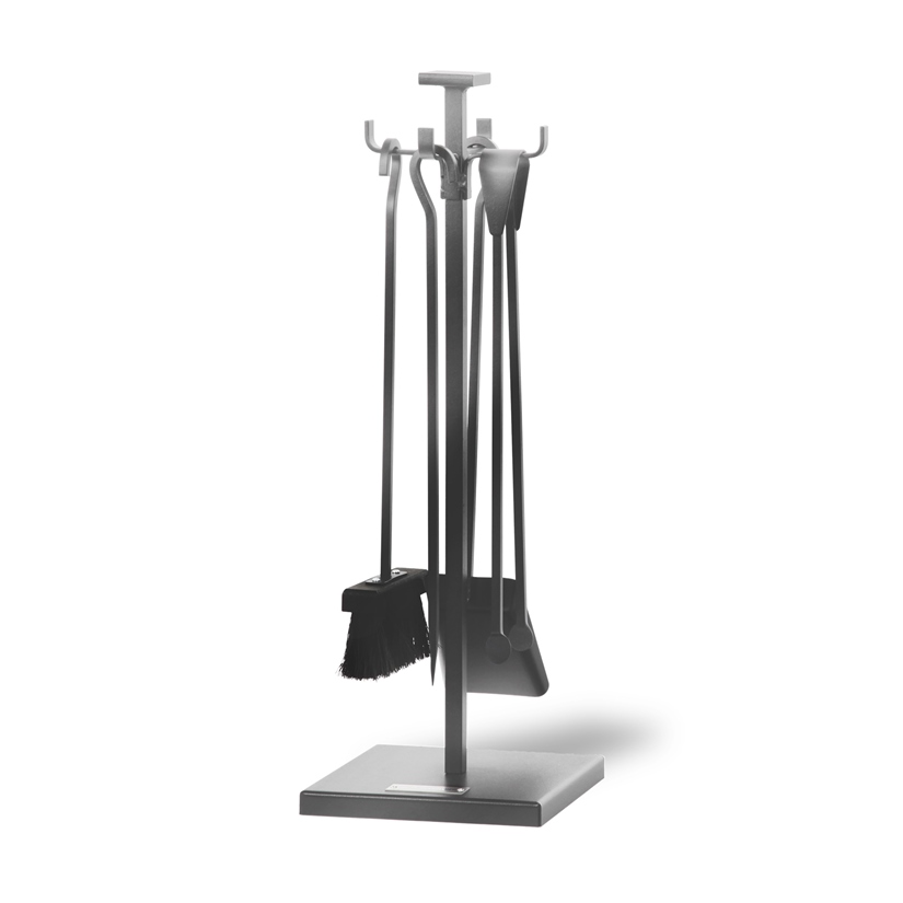 Serviteur Socle Acier Vernis