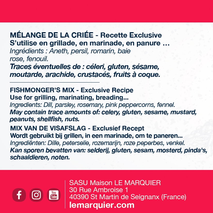 LES ÉPICES DU MARCHÉ : Mélange de la Criée