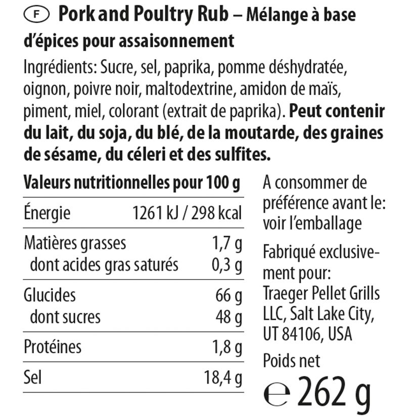 PORK & POULTRY RUBS