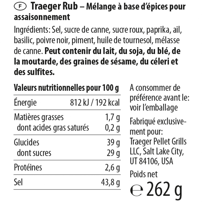 TRAEGER RUBS