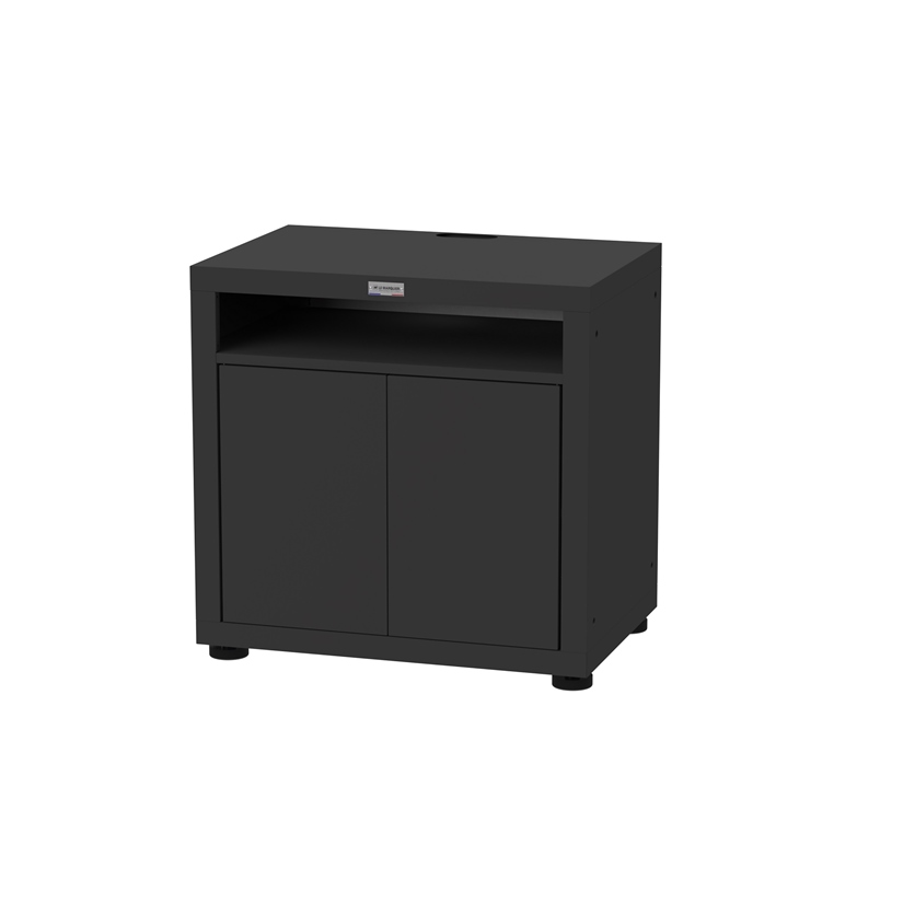 Meuble cuisson avec tablette - Noir