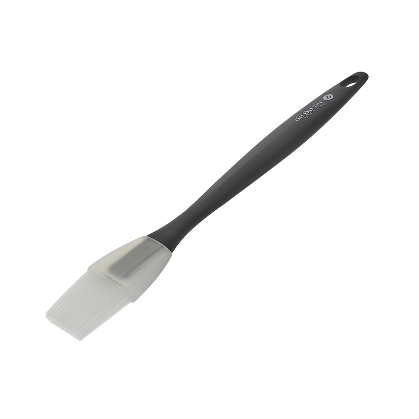 Pinceau en silicone noir et transparent 25 cm - De Buyer