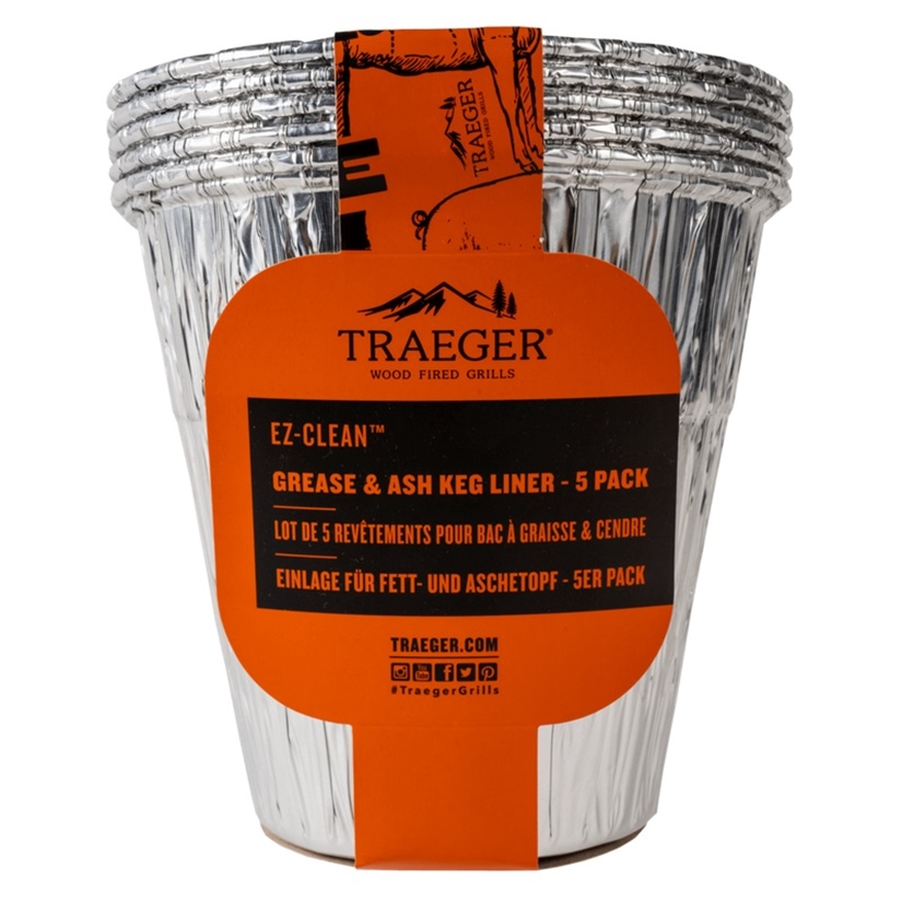 5 SEAUX ALUMINIUM DE RECUPERATION DE GRAISSE ET CENDRES TRAEGER POUR NOUVEAUX TIMBERLINE ET IRONWOOD