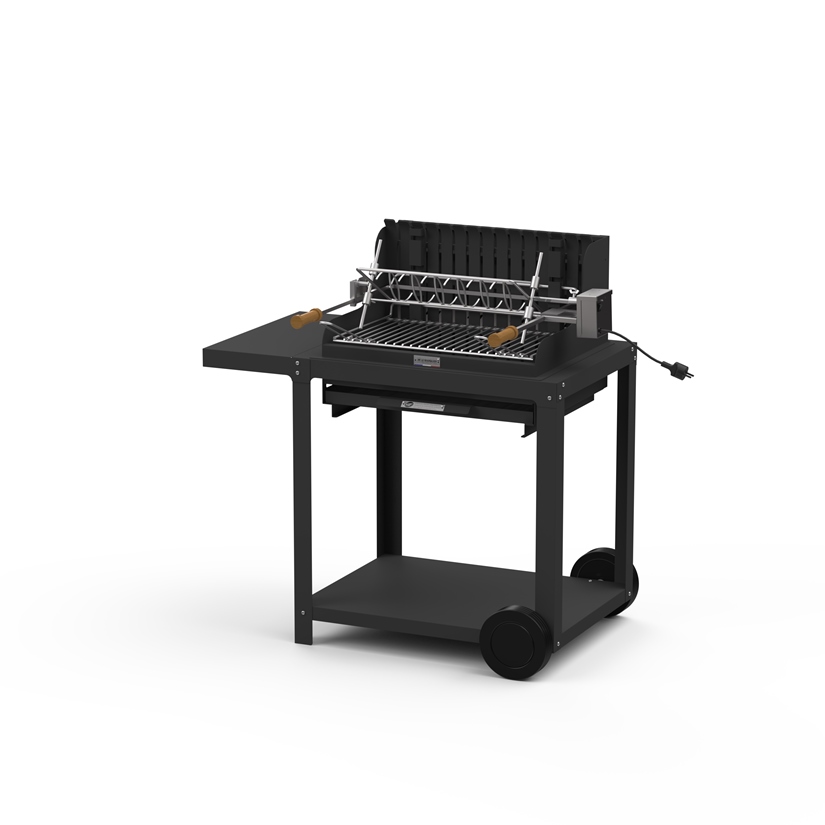 BARBECUE MENDY 54*32 NOIR V2 + CHARIOT
