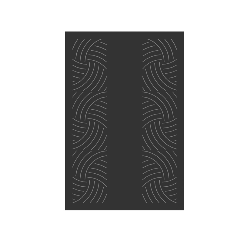 Plaque murale Essentiel noire L80 H120