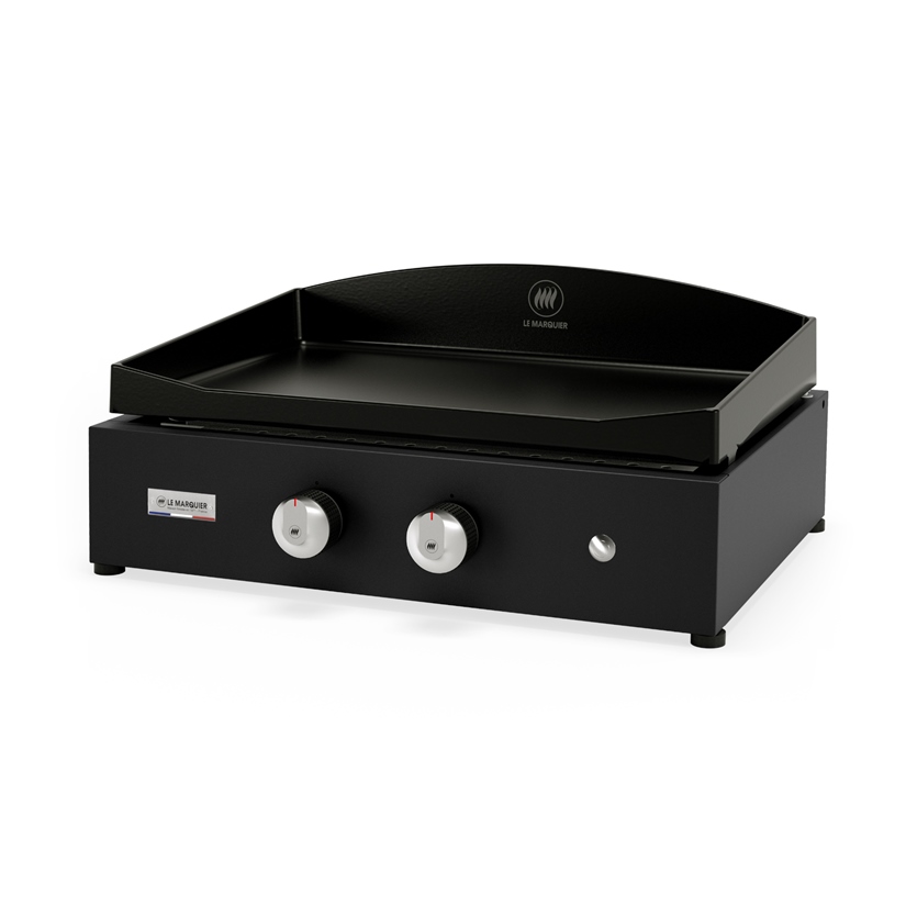 Plancha gaz Vintage Pure 375 Inox 3 brûleurs - Le Marquier - Jardideco