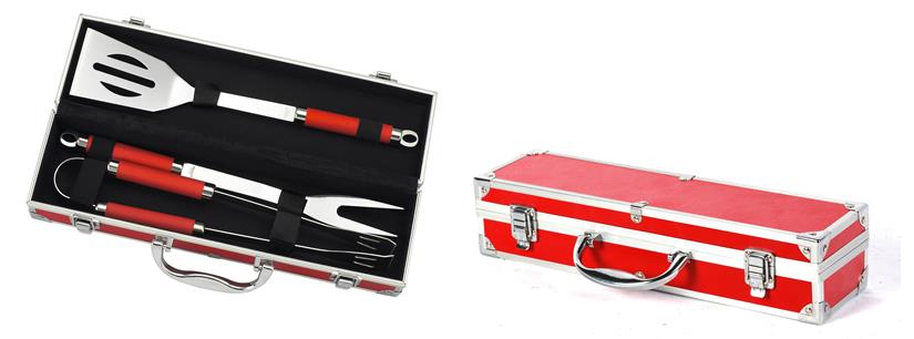 Case with 3 Utensils (Tongs, Fork and Spatula)