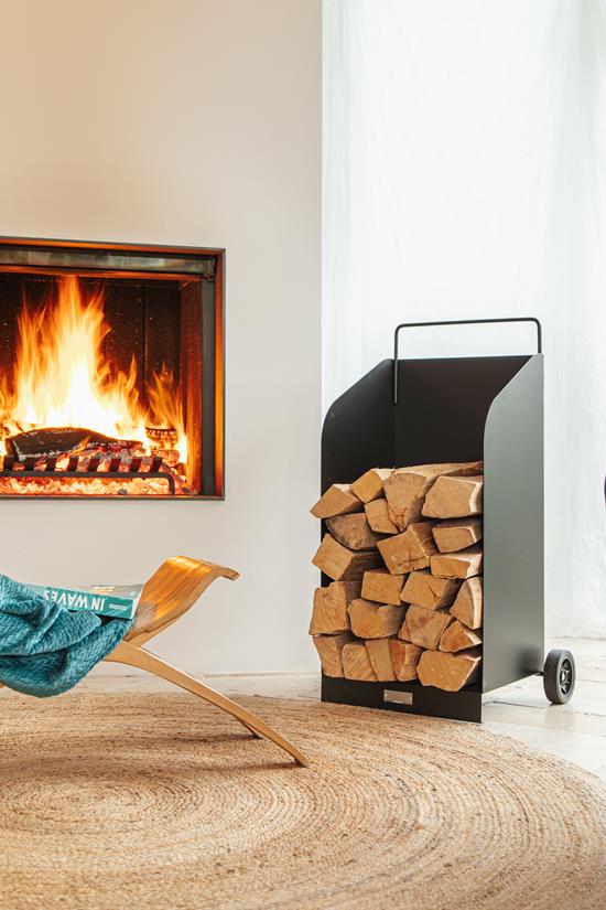 FJORD LOG CART, BLACK