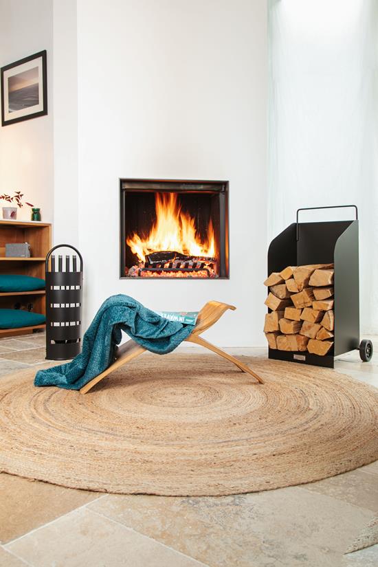 FJORD LOG CART, BLACK