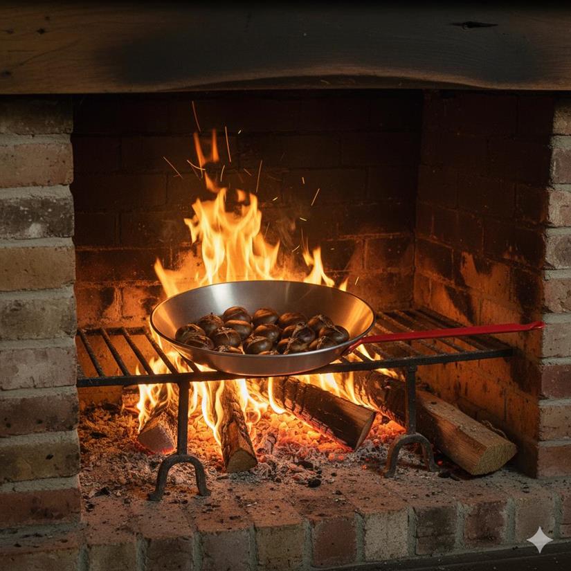 Chestnut Pan - Red Handle