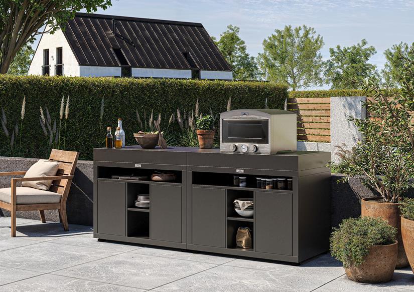 XL KITCHEN CABINET, 110 X 70 CM BLACK