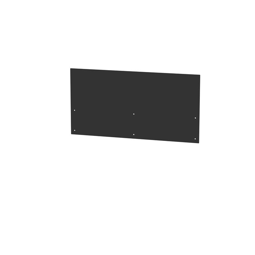 BLACK REAR PANELING CENTER CREDENZA