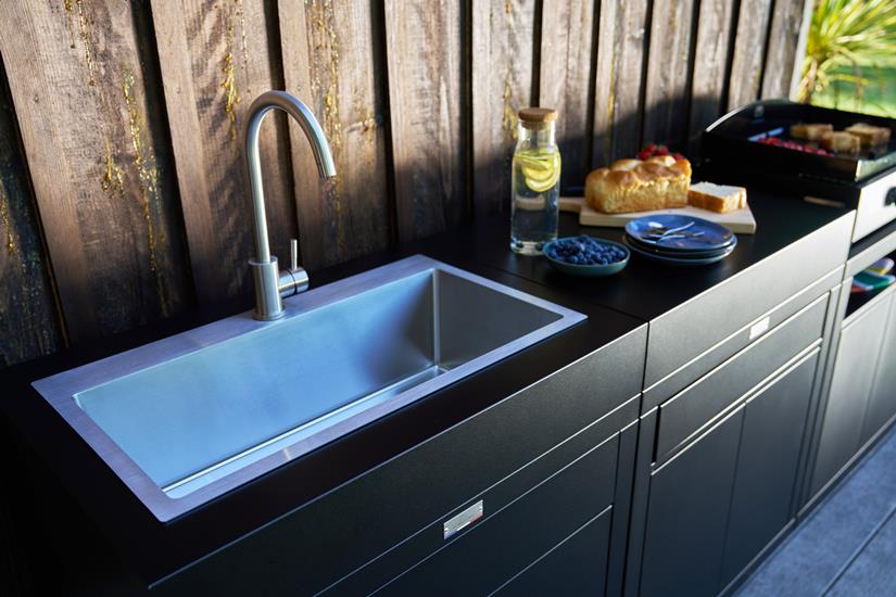 Cabinet With False Drawer, 80 x 55 cm Black