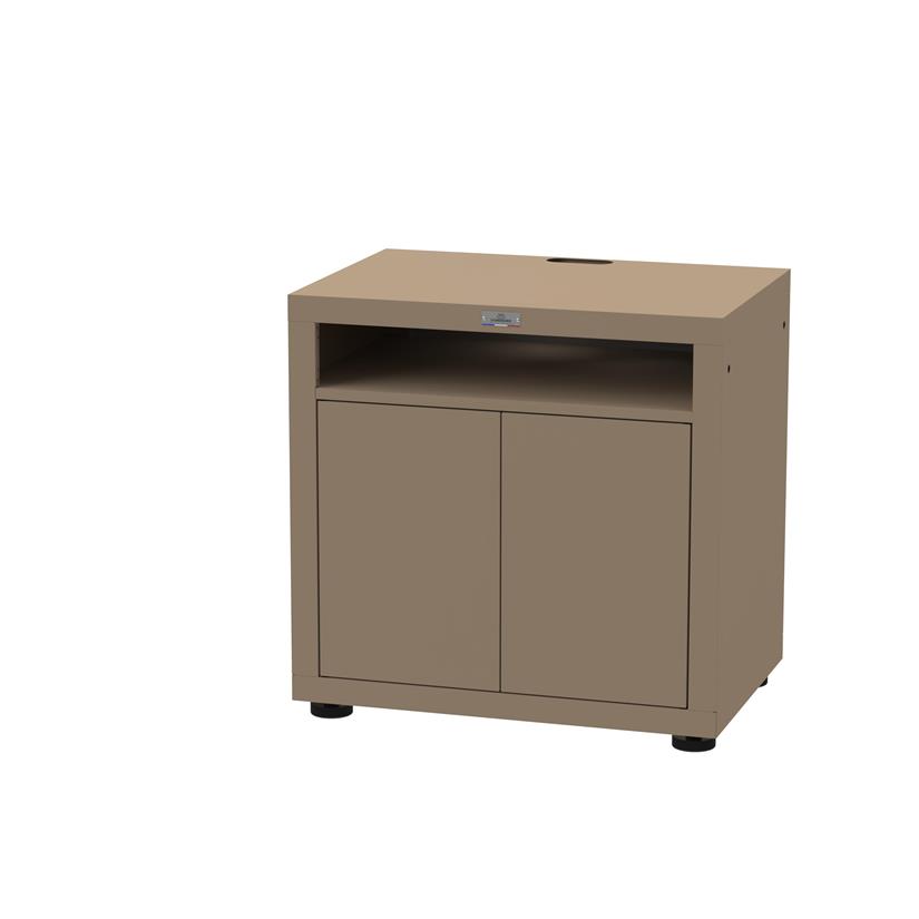 Kitchen Cooking Cabinet With Shelf, 80 x 55 cm Taupe