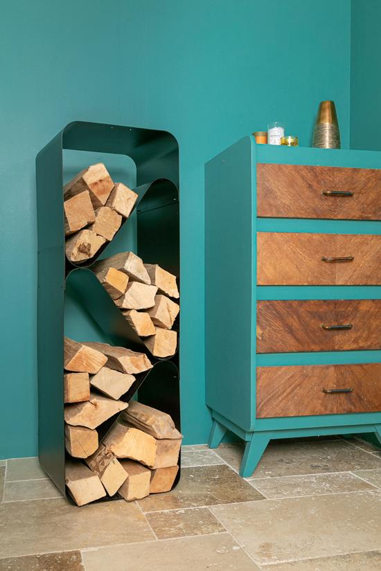 Arabesque Black Log Holder