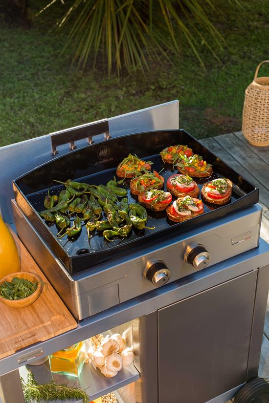 Gas planchas french griddles Plancha Signature Gas 260 Silver Edition