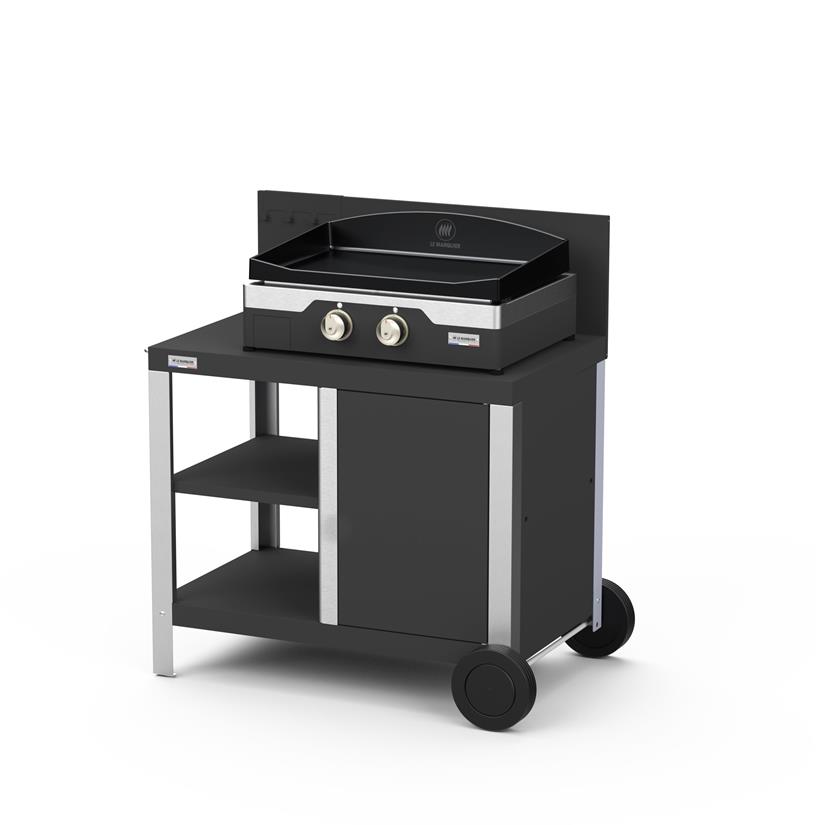 Plancha Signature Electric 260 Duo Edition - French Griddle: Plancha Signature Electric 260 Duo with Signature Cart Table Duo