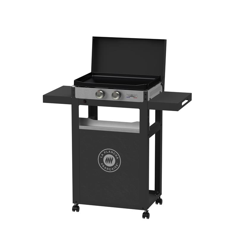 La Plancha Francaise Gas 250 Duo Edition - French Griddle (Cart and Lid Included)