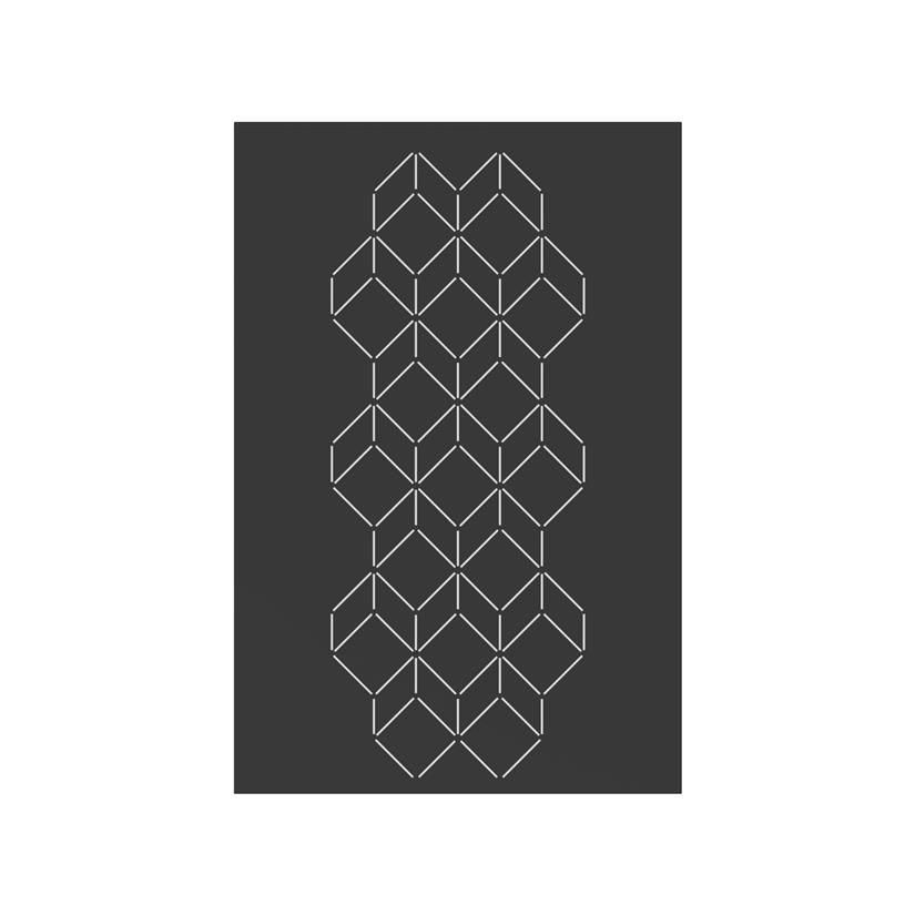 Arty Heat Shield Black L80 H120