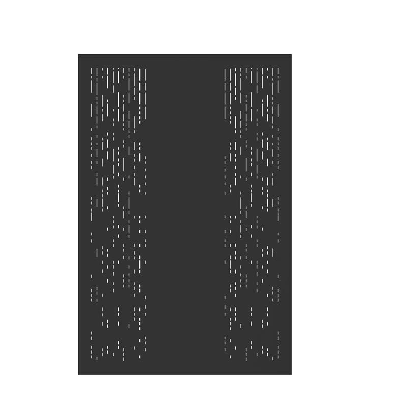Graphic Wallplate Black L80 H120