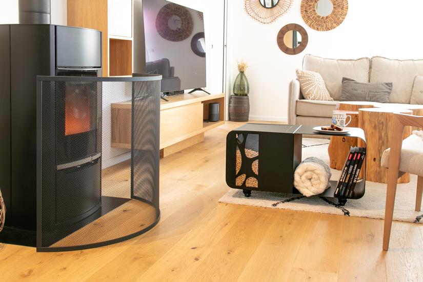 Square Floor Plate Black L100 H100