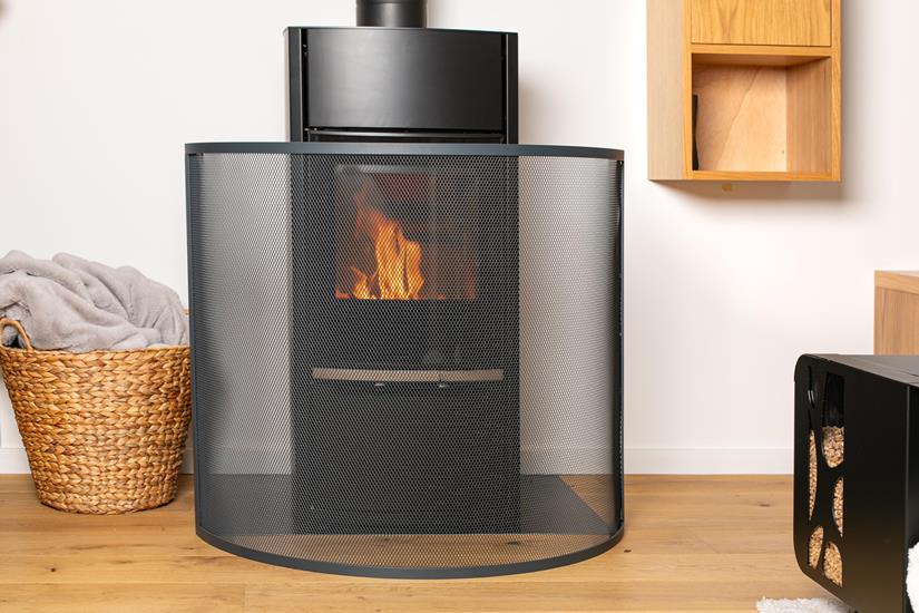 Square Floor Plate Black L100 H100