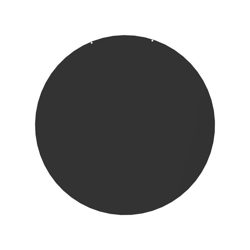Round Floor Plate Black D74 cm