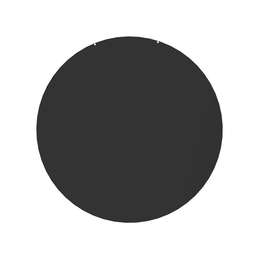 Round Floor Plate Black D74 cm