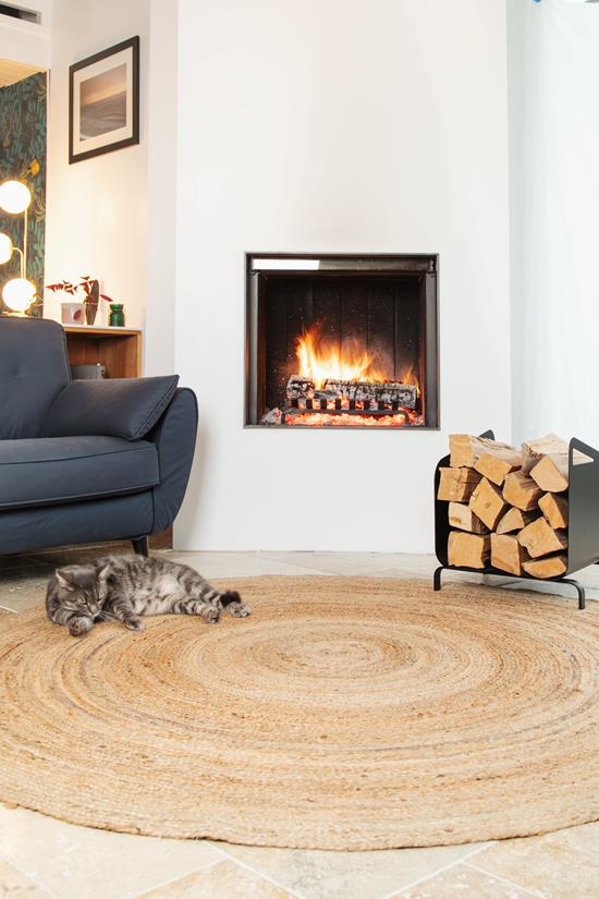 Low FJORD Black Log Holder