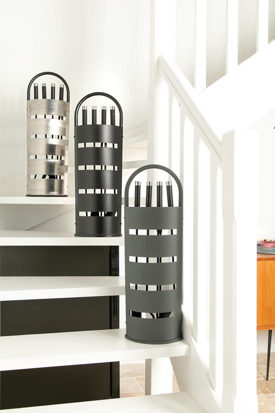 Elaia Basic Fireplace Tool Set, Black