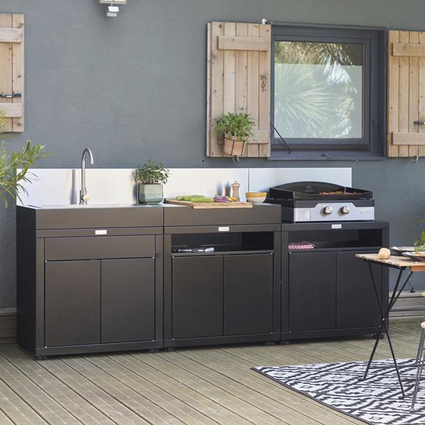 Outdoor kitchen cabinets